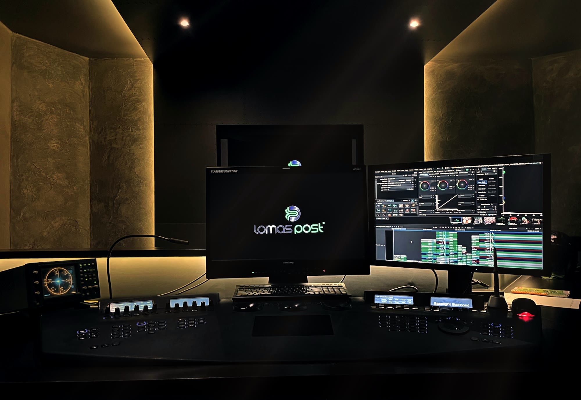 FilmLight Baselight color grading suite at Lomas Post